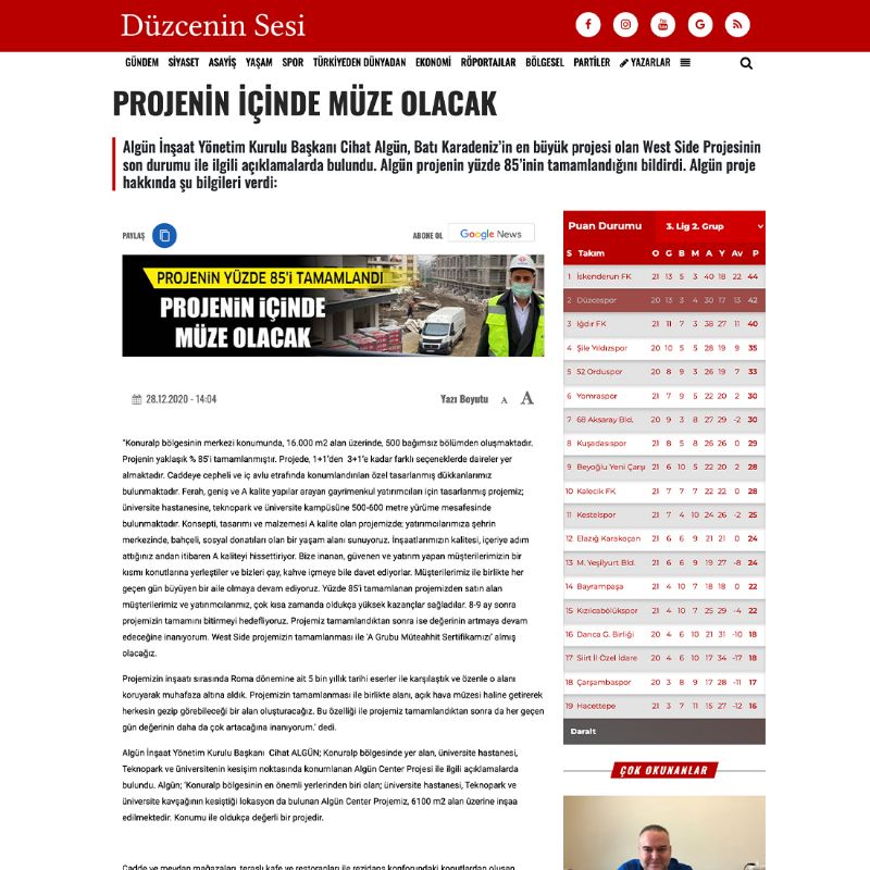  PROJENİN İÇİNDE MÜZE OLACAK 