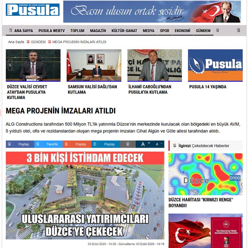 MEGA PROJENİN İMZALARI ATILDI