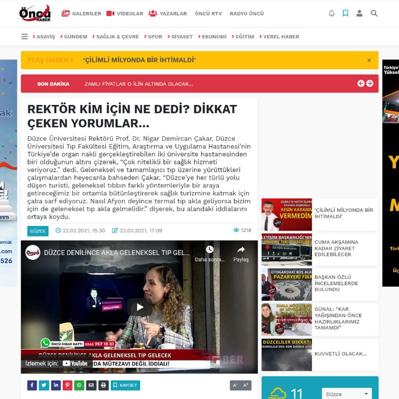REKTÖR KİM İÇİN NE DEDİ? 