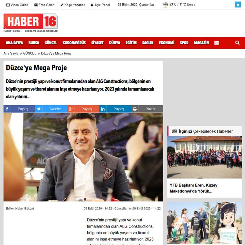 Düzce'ye Mega Proje