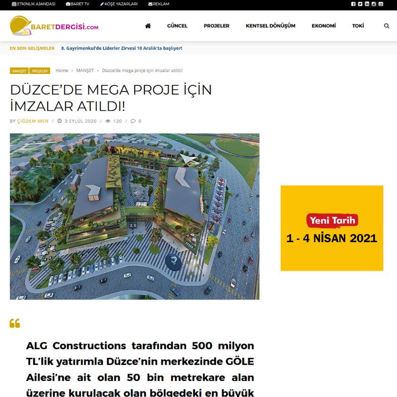  Düzce’de mega proje için imzalar atıldı! 