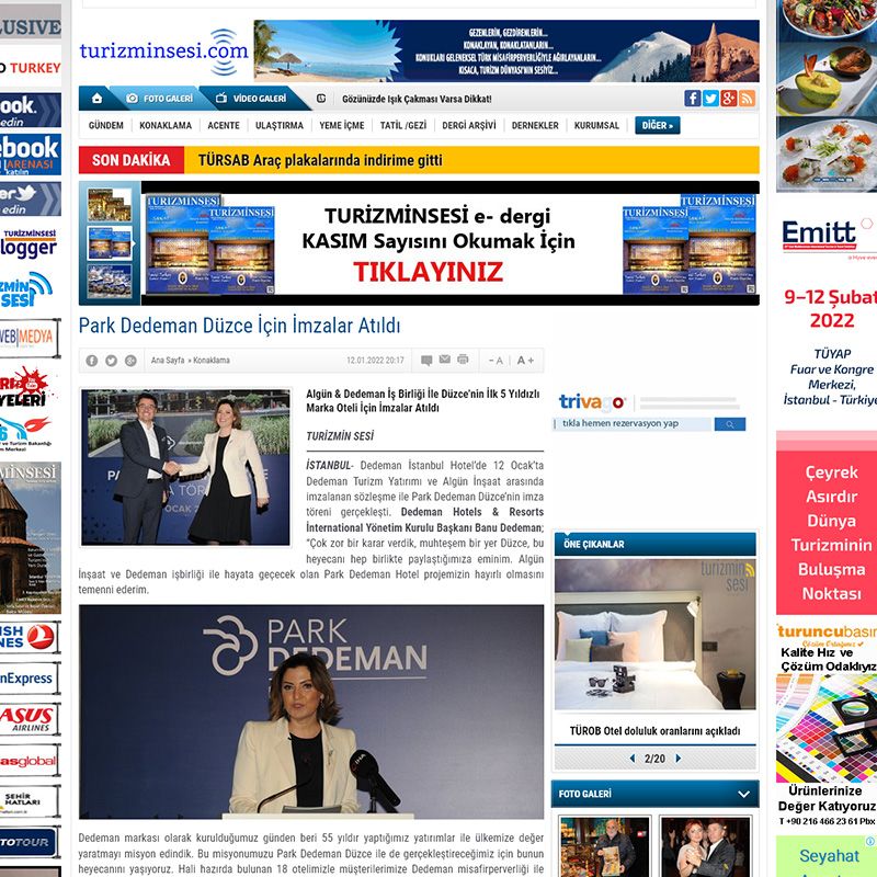 Park Dedeman Düzce İçin İmzalar Atıldı