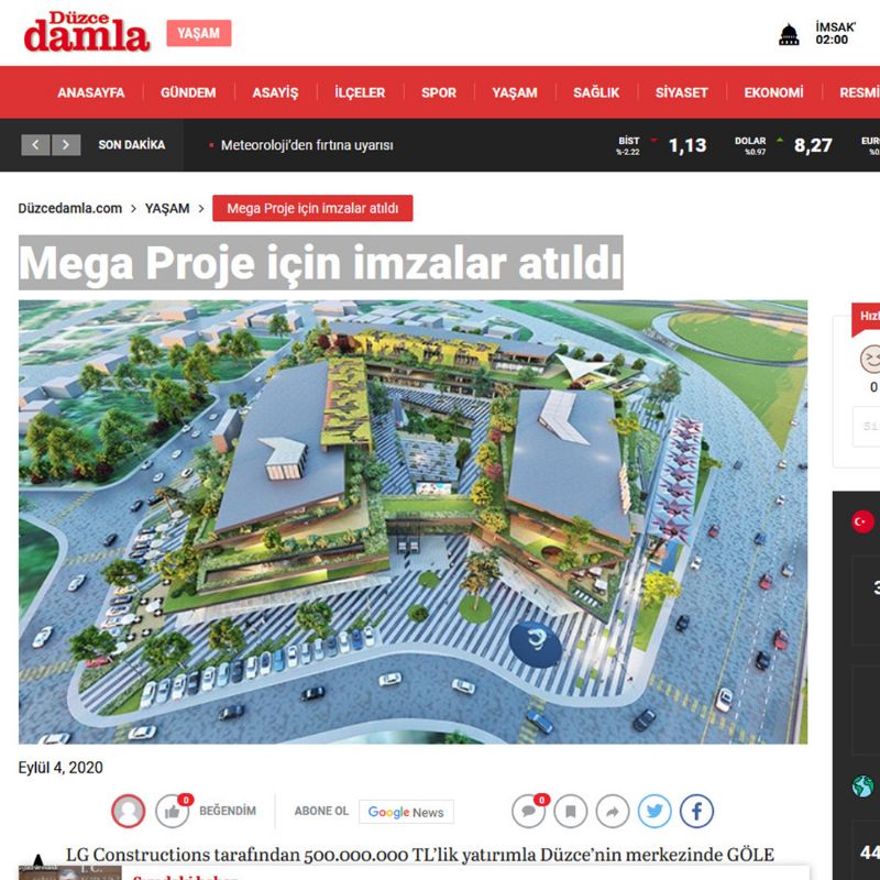 Mega Proje için imzalar atıldı