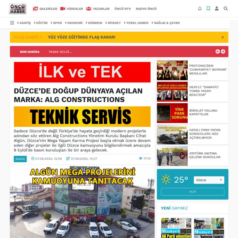 Düzce'de doğup dünyaya açılan marka: ALG CONSTRUCTIONS  