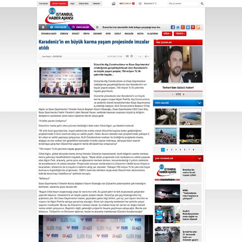 Karadeniz’in en büyük karma yaşam projesinde imzalar atıldı 