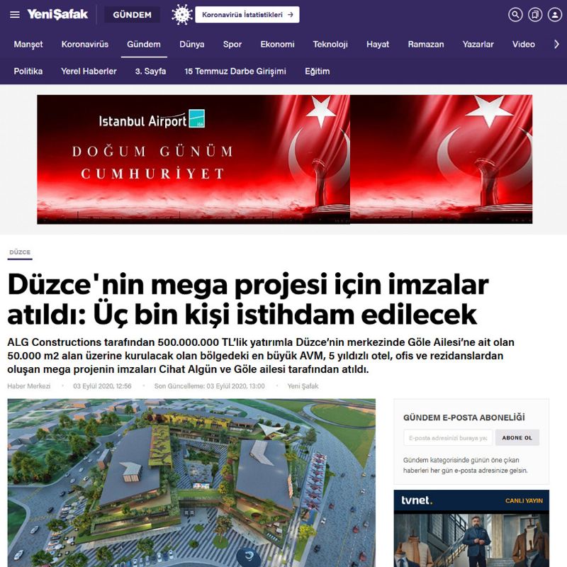  Düzce'nin mega projesi için imzalar atıldı: Üç bin kişi istihdam edilecek 