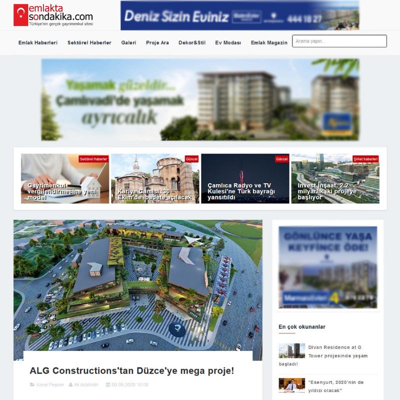 ALG Constructions'tan Düzce'ye mega proje!